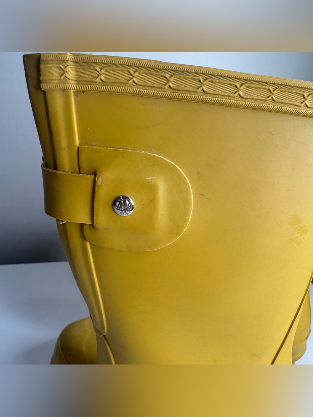 HUNTER Original Women's Short Matte Mustard Yellow Rain Boots Size 7 US - Picture 13 of 15